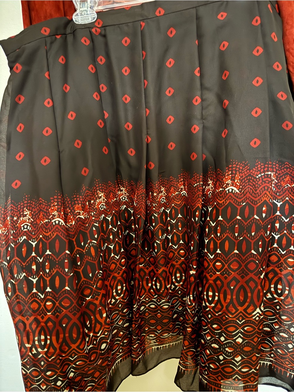 Studio I Deep Red Suede Belted Blazer - Picture 3 of 7
